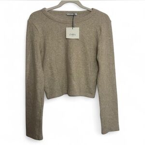 [|NWT|] Zara—Beige Knit Sweater
